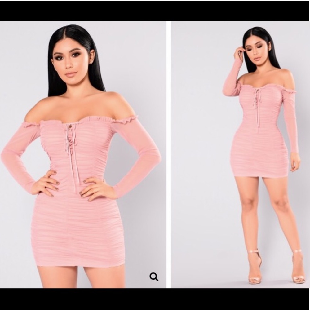 Fashion Nova Maura Mesh Dress - Muava